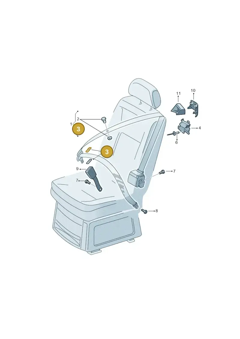 321857720 — Volkswagen Transport. multivan (2019-2024) diagram 410857650, position 3
