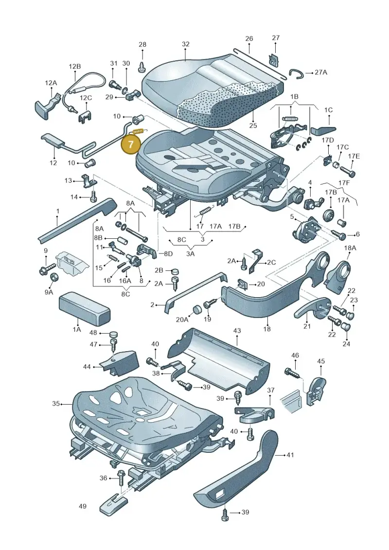 321881177 — Volkswagen LUPO/3L TDI (2003-2005) diagram 195881000, position 7