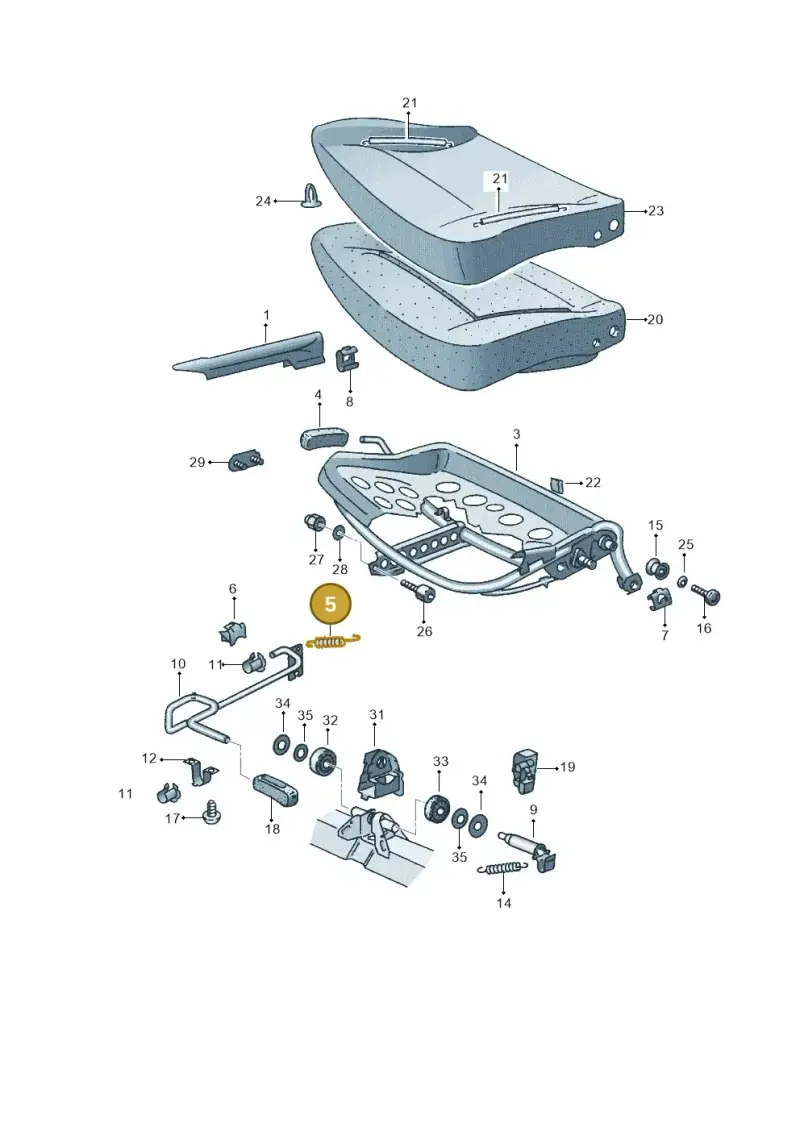321881177 — Volkswagen CADDY-KOMBI/KASTENW.   06> (2005-) diagram 173881000, position 5