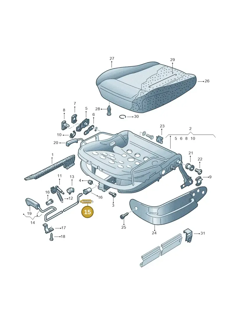 321881178 — Volkswagen POLO CLASSIC           06> (2005-) diagram 158881000, position 15