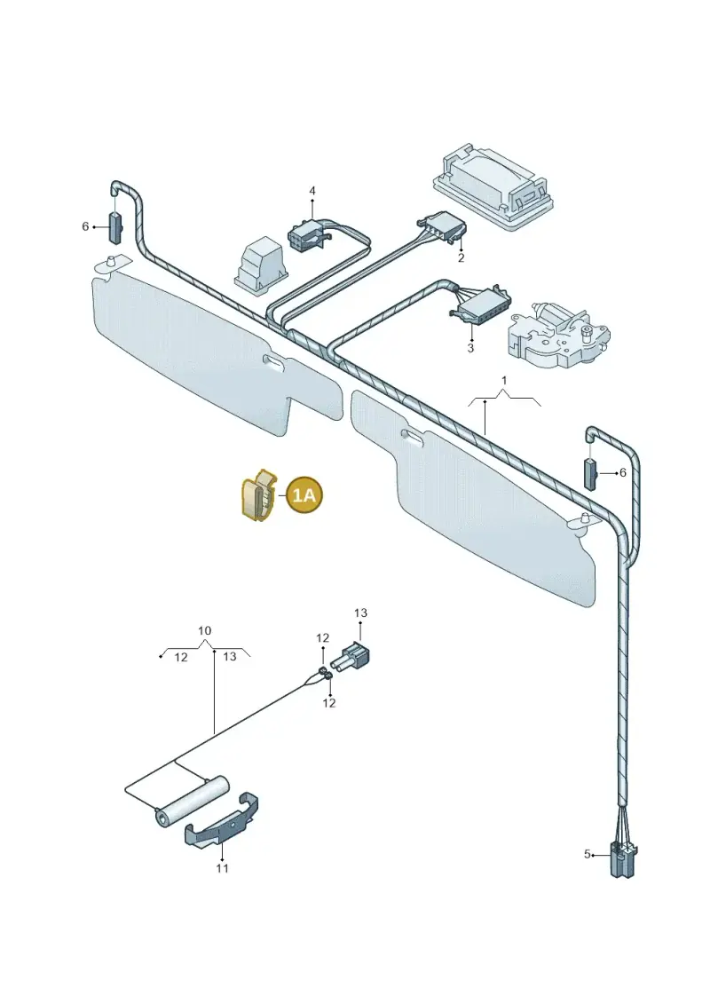 321971897 — Volkswagen GOLF VAR./VENTO (1996-1999) diagram 121972450, position 1A