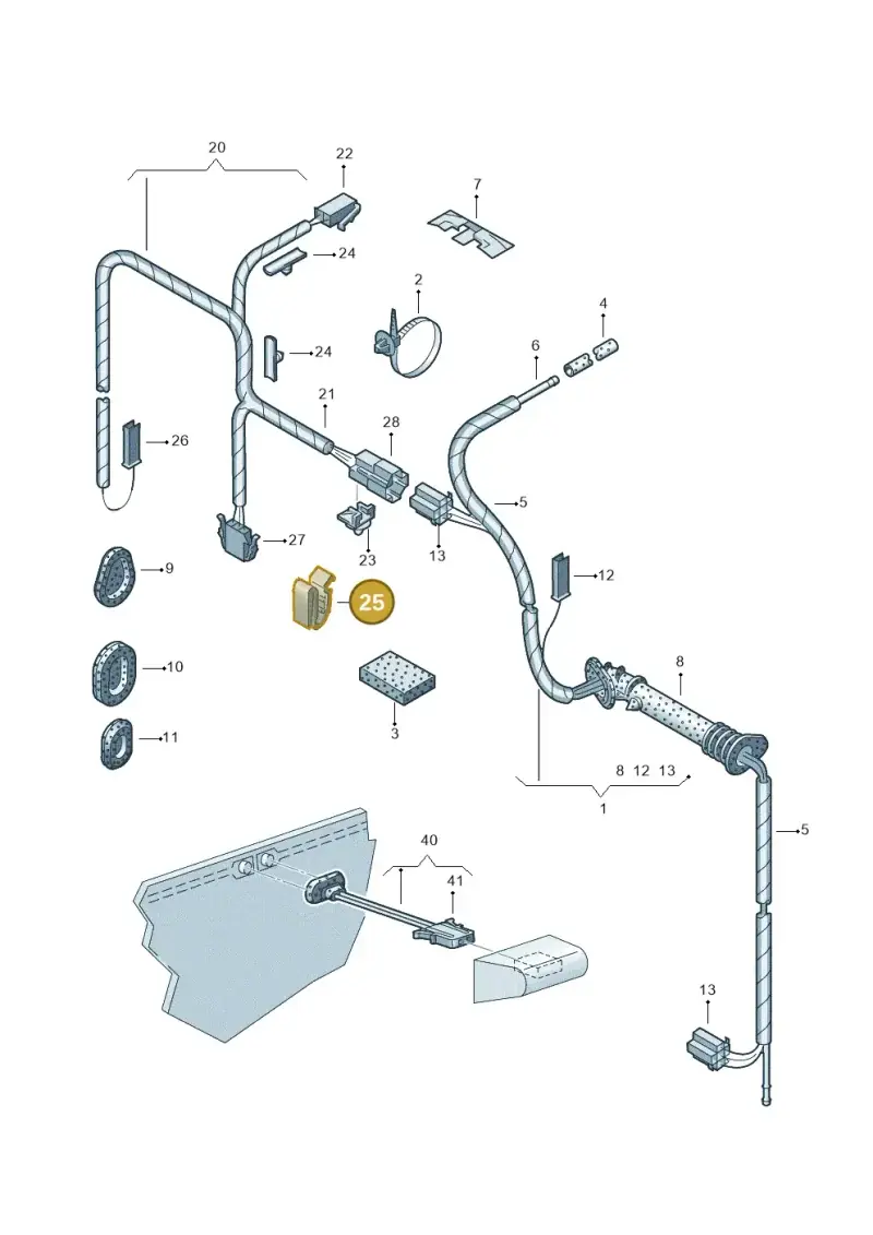 321971897 — Volkswagen POLO (1999-2001) diagram 158972820, position 25