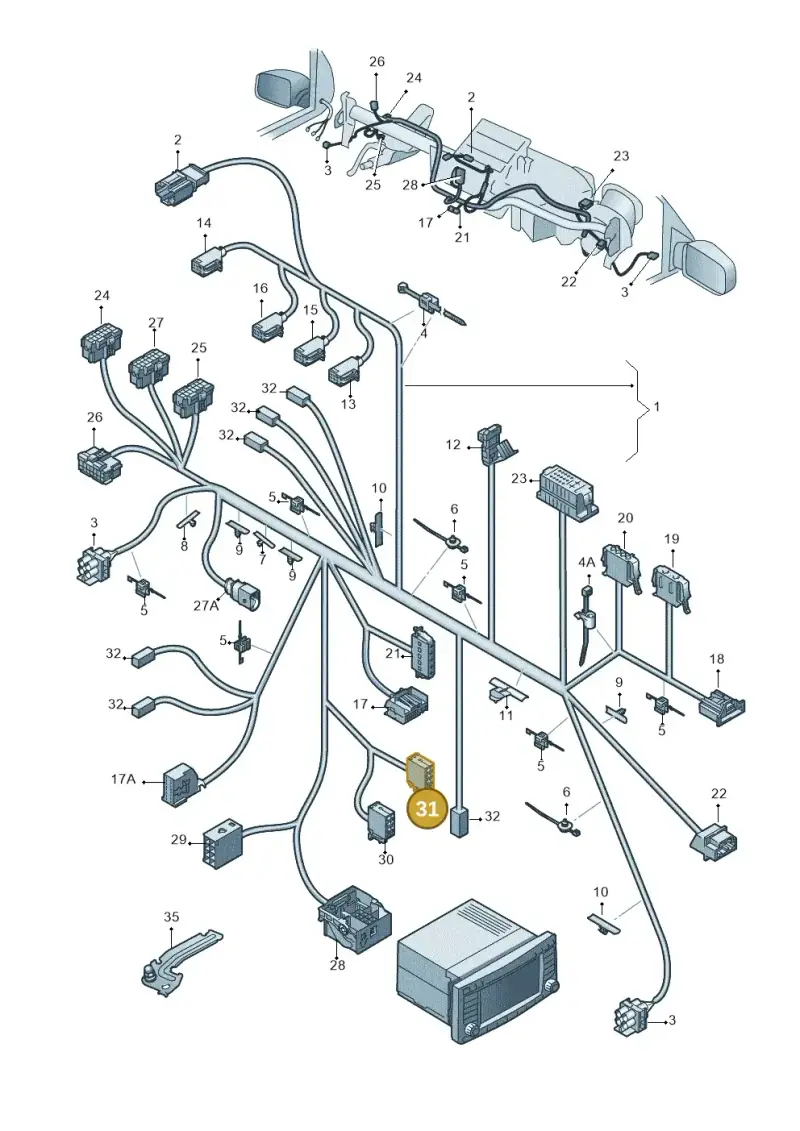 357035447 — Volkswagen Amarok twin cab (2022-) diagram 683971830, position 31