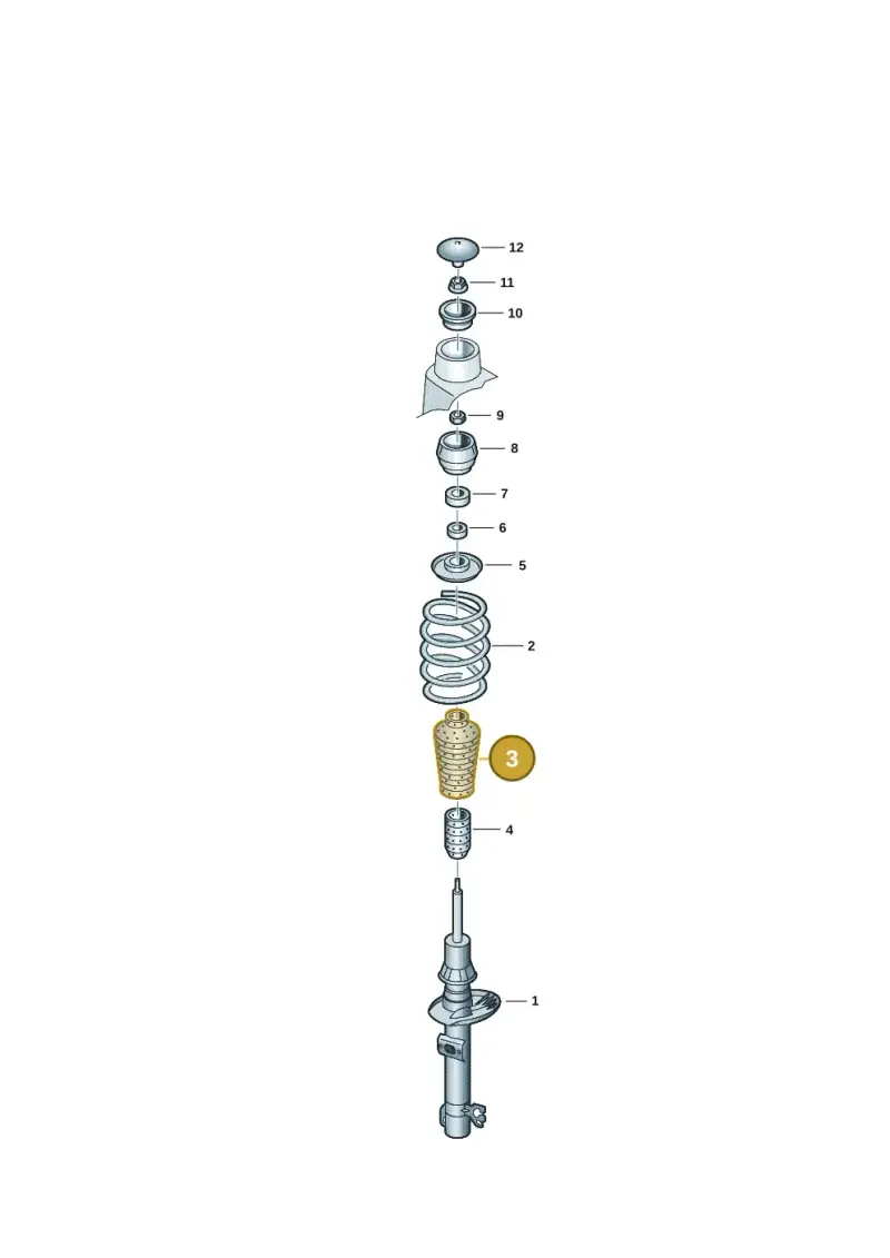 357413175A — Volkswagen Up! 1.0 BlueMotion (2016-2023) diagram 12e411000, position 3