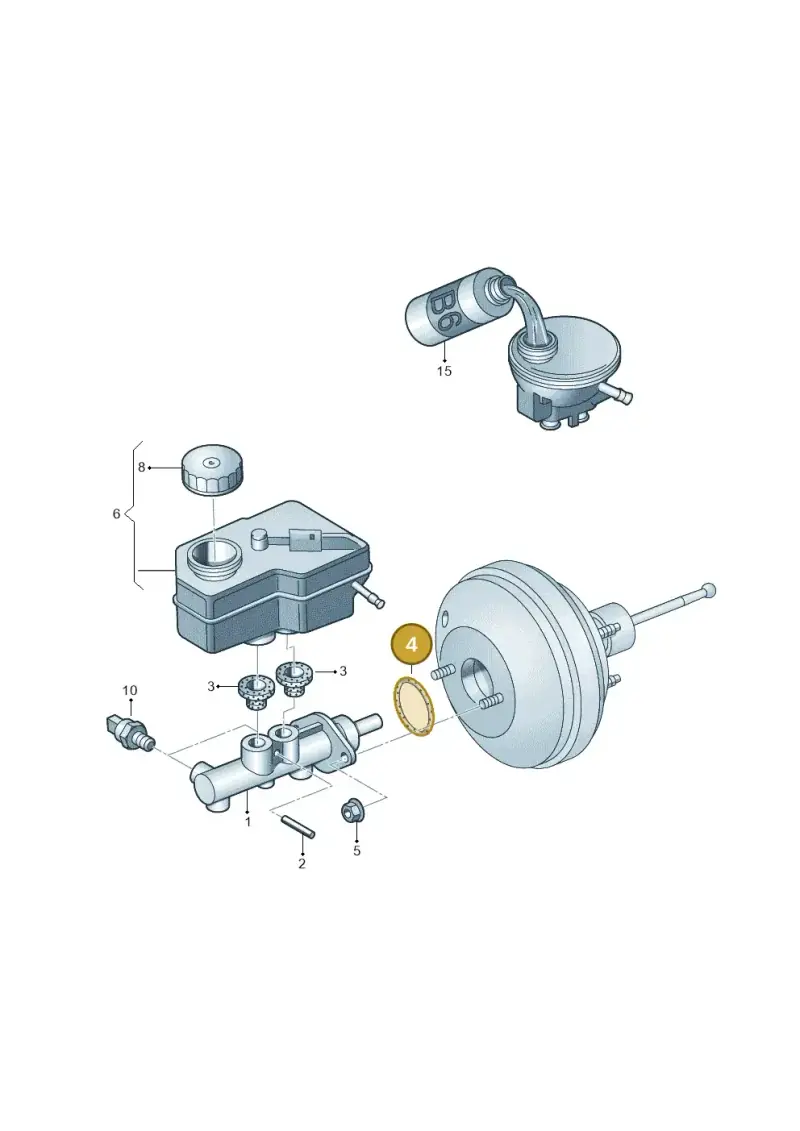 357611243 — Volkswagen Polo (2011-2014) diagram 253611100, position 4