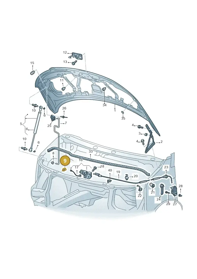 357823397 — Volkswagen Transp. caravelle (2008-2009) diagram 410823100, position 9