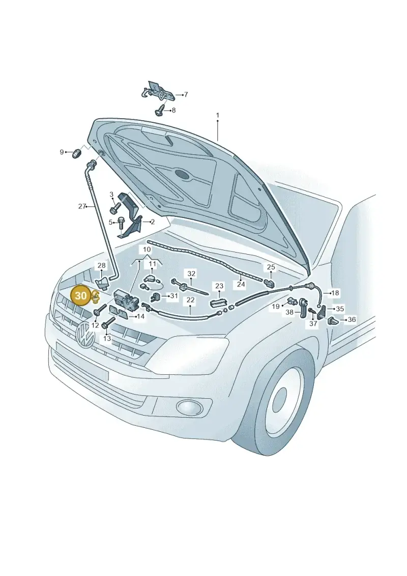 357823397 — Volkswagen Amarok twin cab (2012-2016) diagram 683823000, position 30