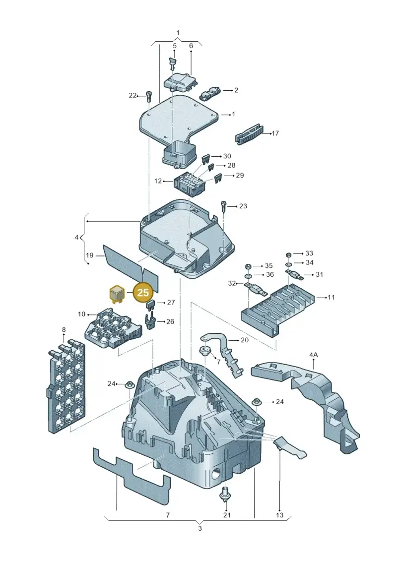 357911253 — Volkswagen California Camper (2008-2009) diagram 410937100, position 25