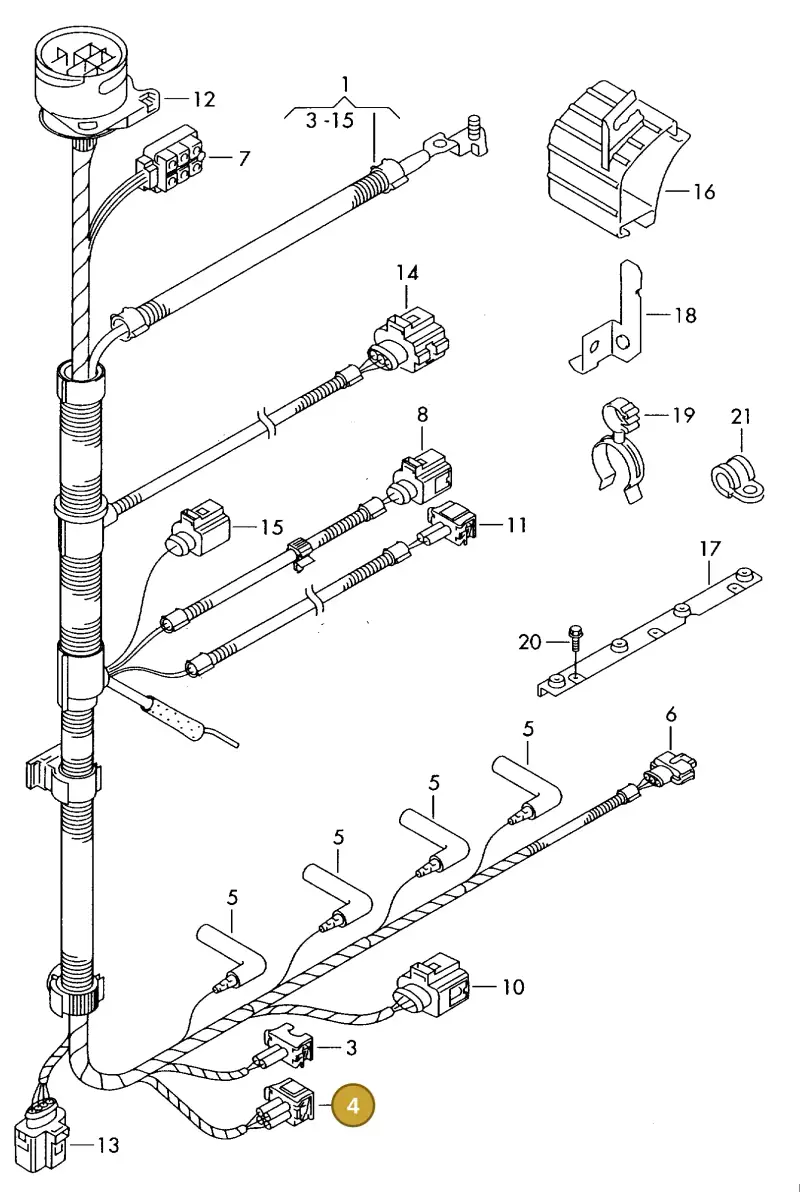 357919754 — Volkswagen LT, LT 4X4 (2003-2006) diagram 176971080, position 4