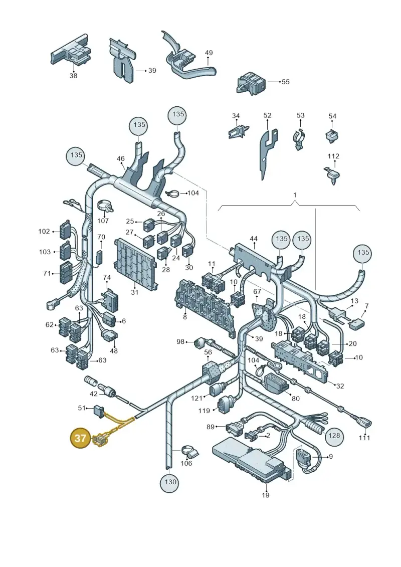 357951772 — Volkswagen New Beetle             06> (2005-) diagram 201971800, position 37