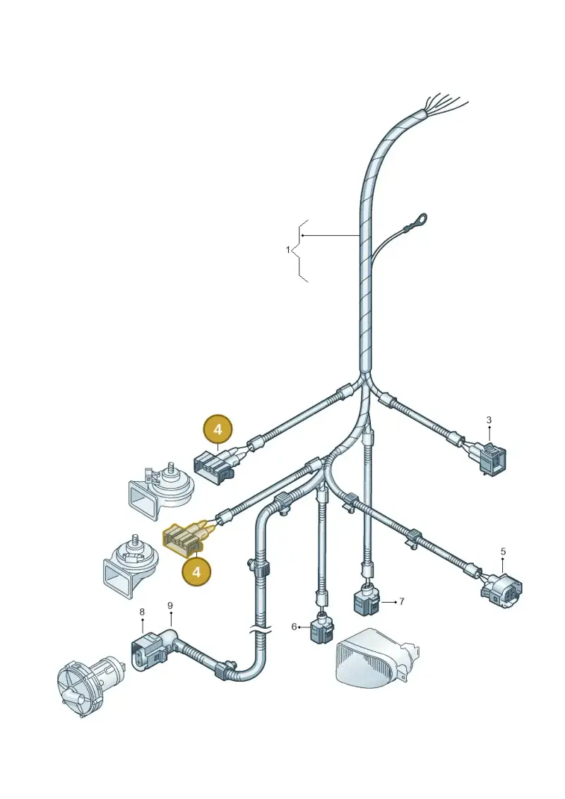 357951772 — Volkswagen Sharan (2008-2010) diagram 245971660, position 4