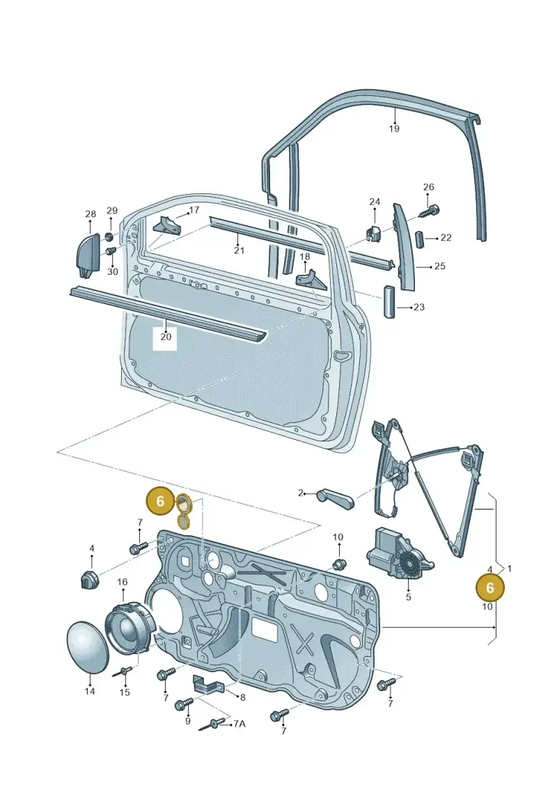 357971908 — Volkswagen Polo (2008-2009) diagram 253837600, position 6