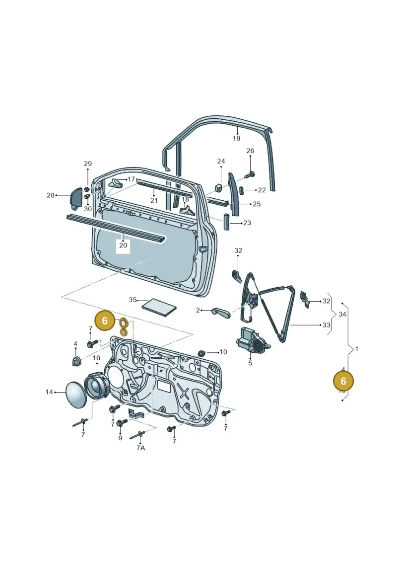 357971908 — Volkswagen Polo (2011-2014) diagram 376837600, position 6