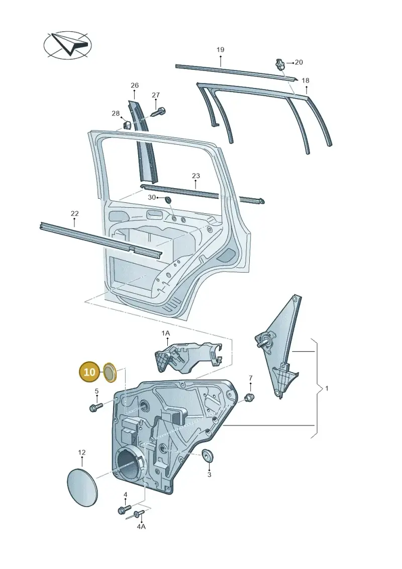 357971908 — Volkswagen Tiguan 4Motion (2011-2018) diagram 634839600, position 10