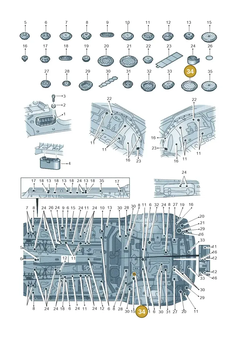357971908B — Audi RS Q8 (2019-2025) diagram 429803035, position 34