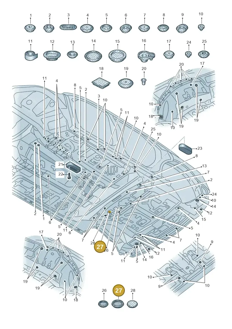 357971908B — Audi Q7 (2015-2025) diagram 859803350, position 27