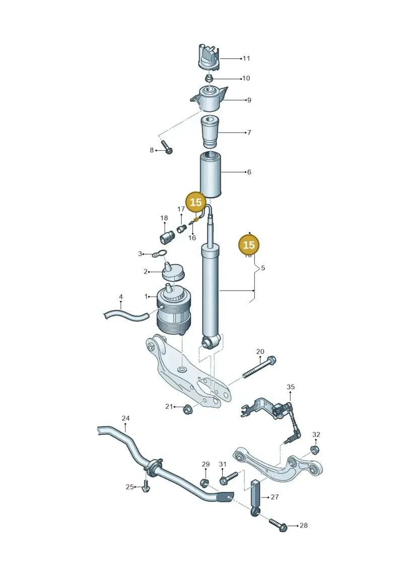 357972740D — Audi Q8 e-tron (2018-2025) diagram 586511150, position 15