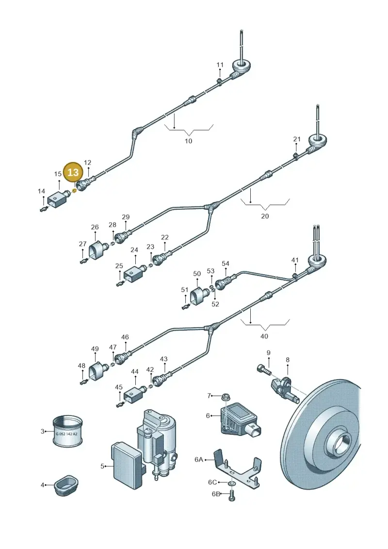 357972740E — Volkswagen Jetta 1.4 (2013-2015) diagram 409927000, position 13
