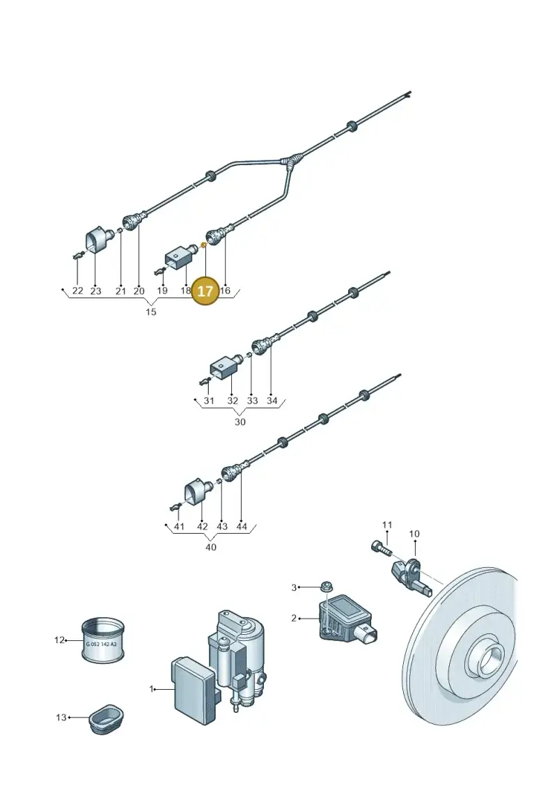357972740E — Volkswagen Transp. caravelle (2011-2015) diagram 410927000, position 17