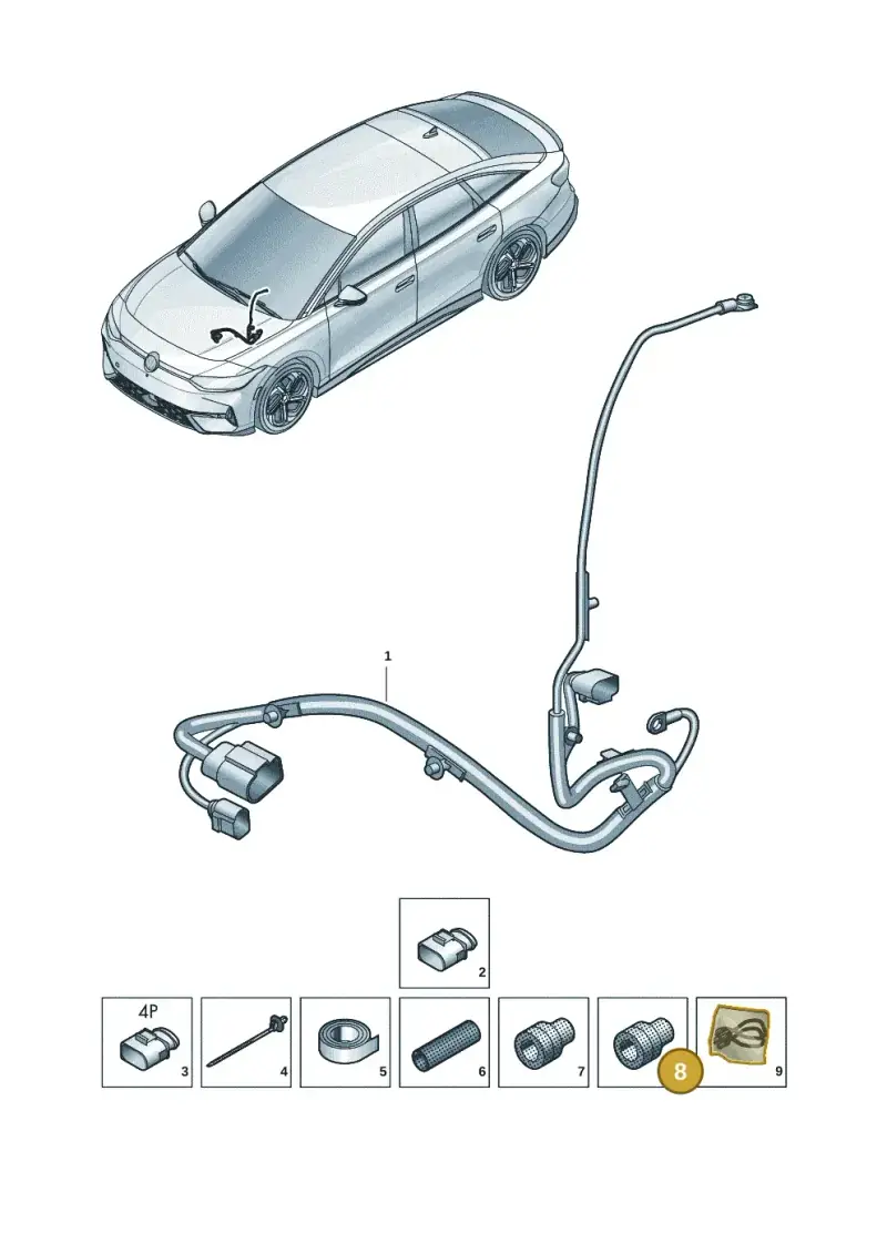 357972740E — Volkswagen ID.7 Limousine Pro (2023-) diagram 14b971700, position 8