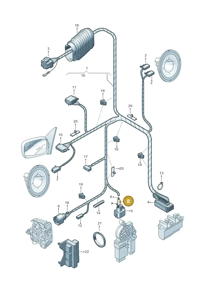 357972741B — Skoda OCTAVIA/COMBI/4X4      01> (2000-) diagram 202972350, position 8