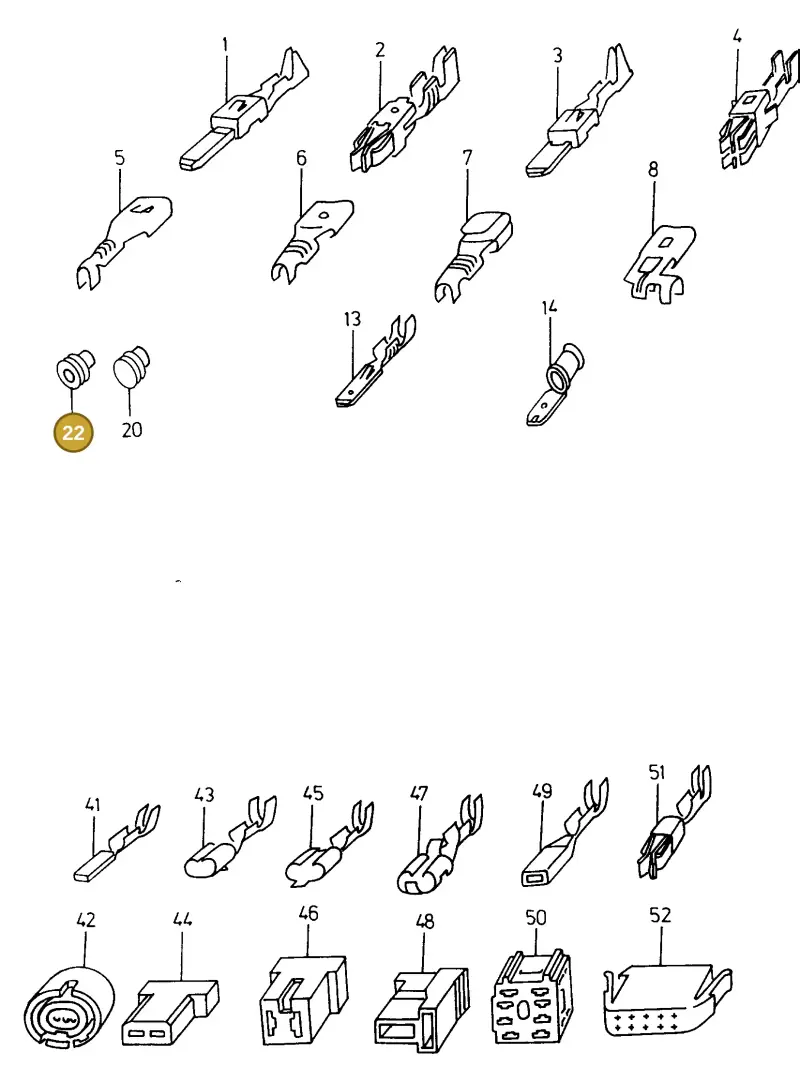 357972742 — Volkswagen CADDY PICKUP (1996-2000) diagram 101972100, position 22