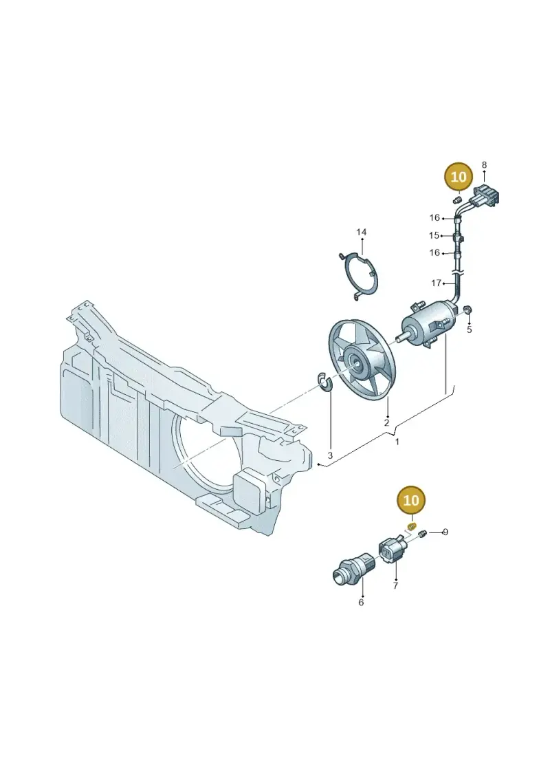 357972742B — SEAT AROSA (2003-2004) diagram 158959500, position 10