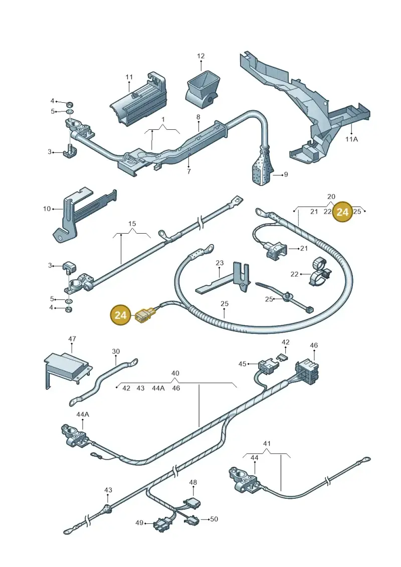 357972771 — Volkswagen Sharan (2008-2010) diagram 192972040, position 24