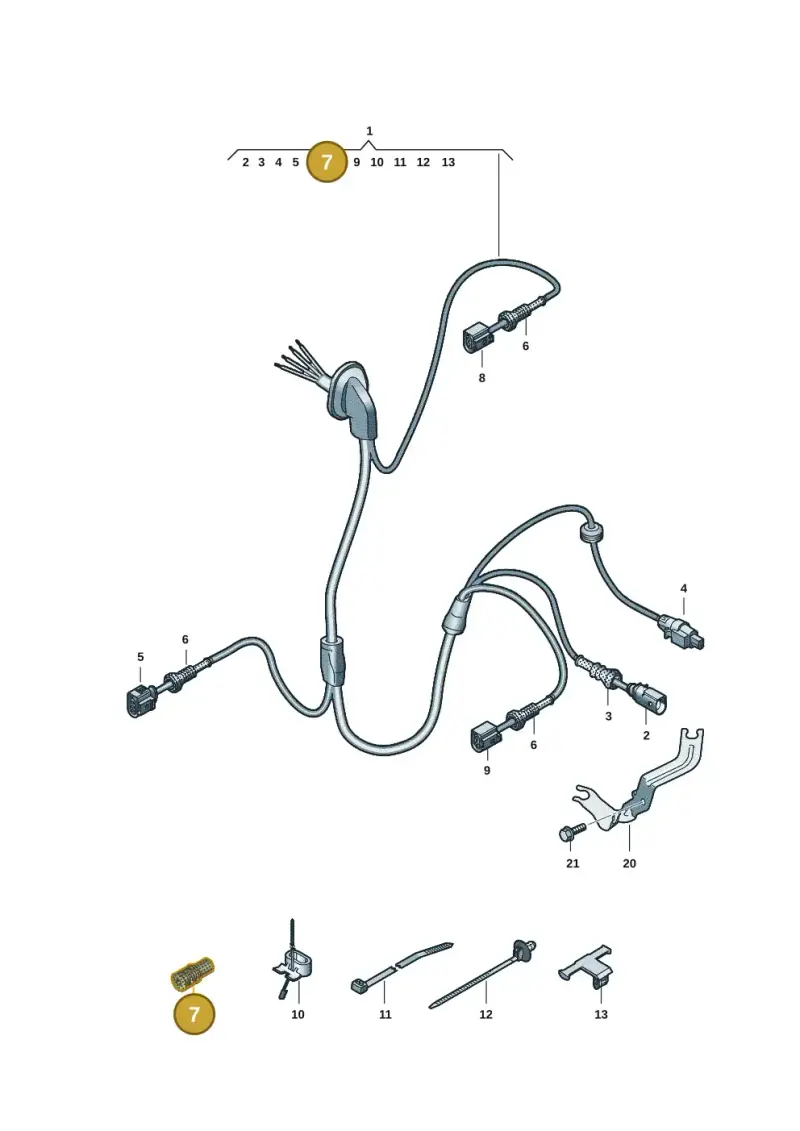357972840 — Audi Q6 e-tron (2023-2025) diagram f5s927110, position 7