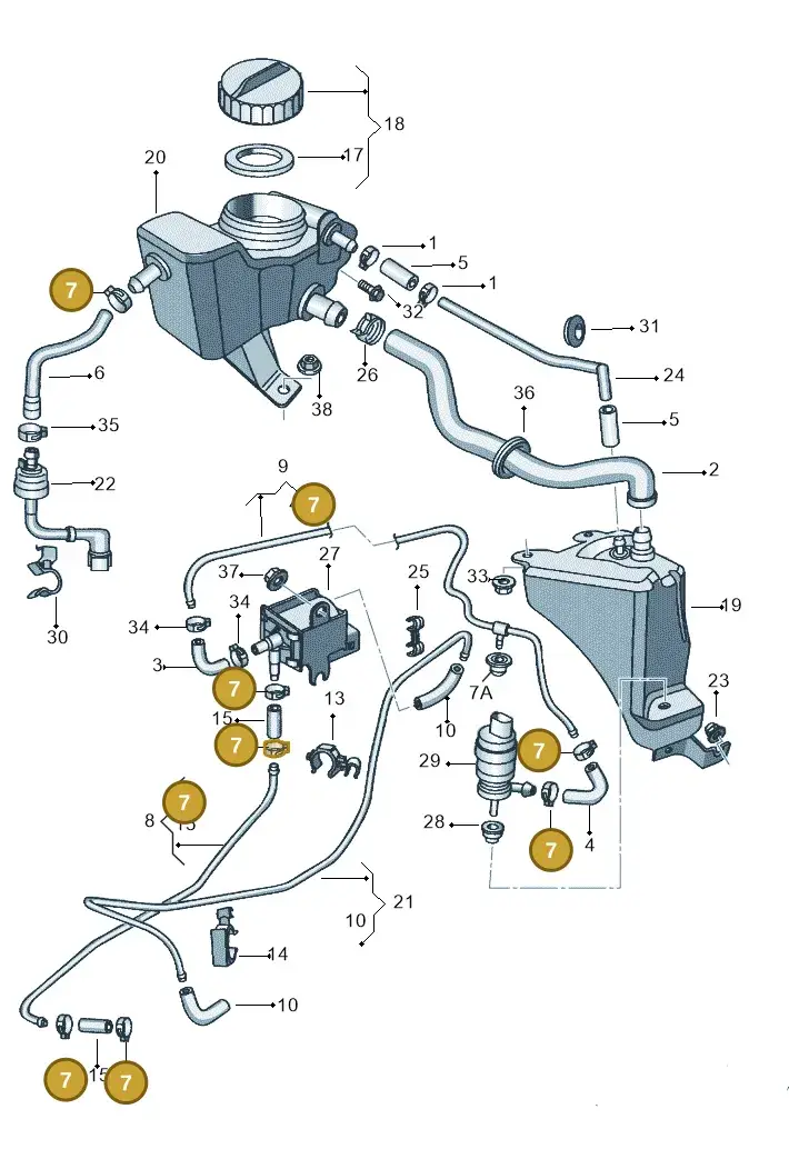 377201193B — Volkswagen FOX                    04> (2003-) diagram 357201750, position 7