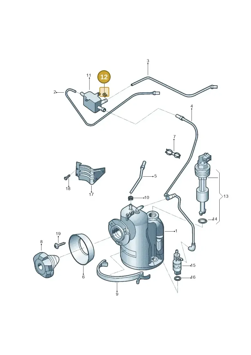 377201193B — Volkswagen Kombi (2011-) diagram 540201760, position 12