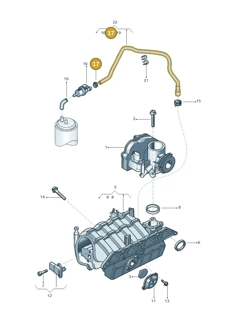 377201193B — Volkswagen Voyage (2016-2023) diagram 557133170, position 17