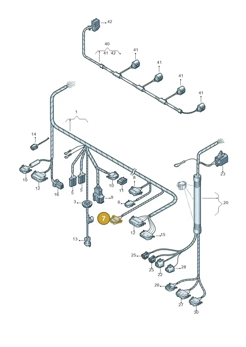 3A0971913A — Volkswagen SHARAN/4MOTION (2000-2002) diagram 192972850, position 7