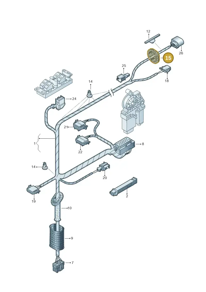 3A0971913A — Volkswagen New Beetle             06> (2005-) diagram 203972350, position 15