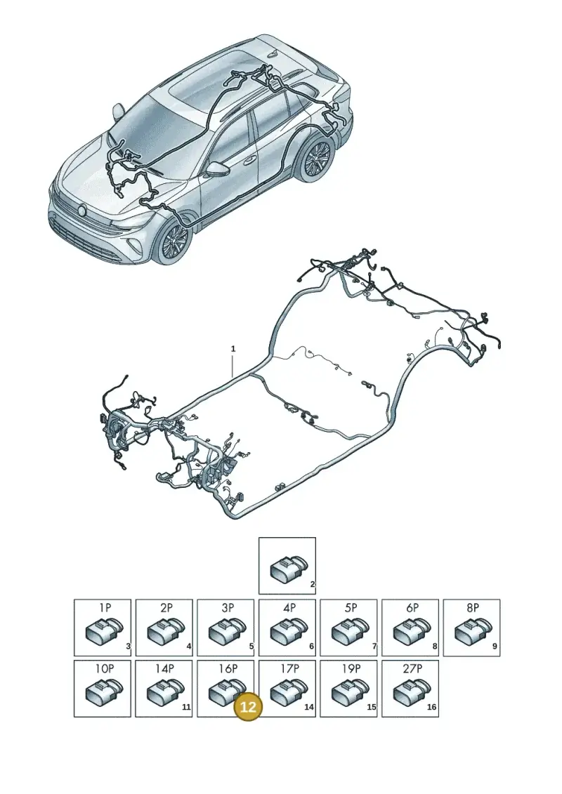 3A0972695A — Volkswagen Tiguan 2.0 (2023-) diagram 57x972000, position 12