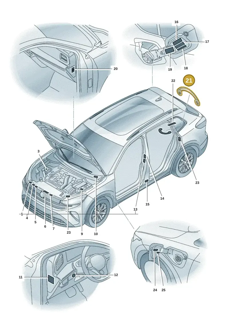 3AA010006C — Volkswagen Tiguan 2.0 (2023-) diagram 57x010000, position 21