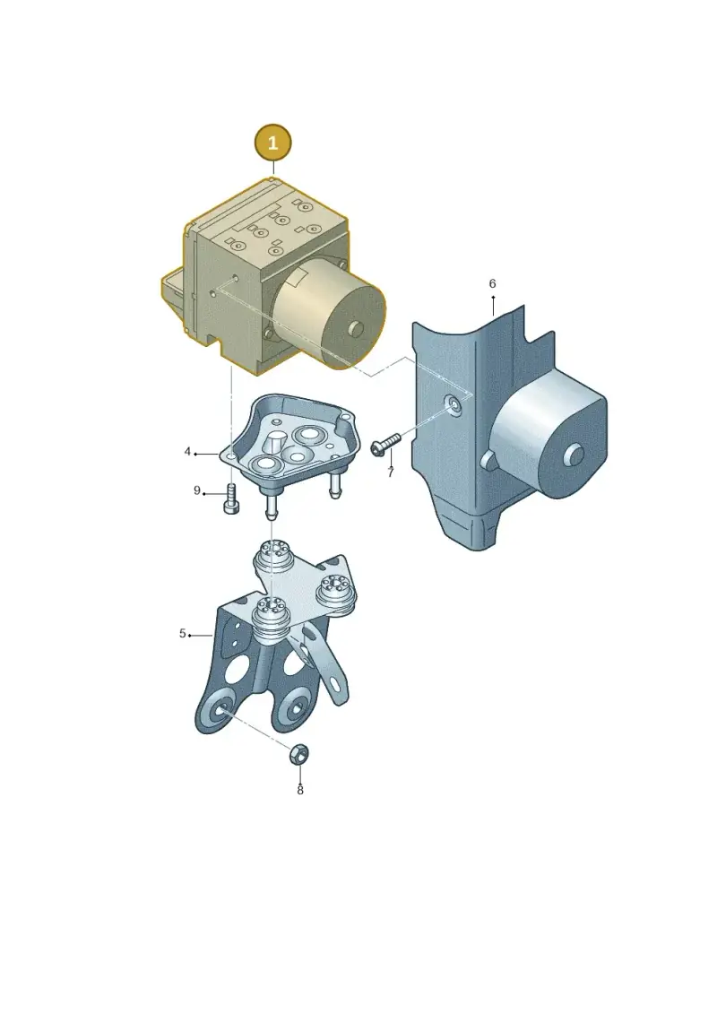 3AA614109NBEF — Volkswagen Passat CC (2008-2012) diagram 460614100, position 1