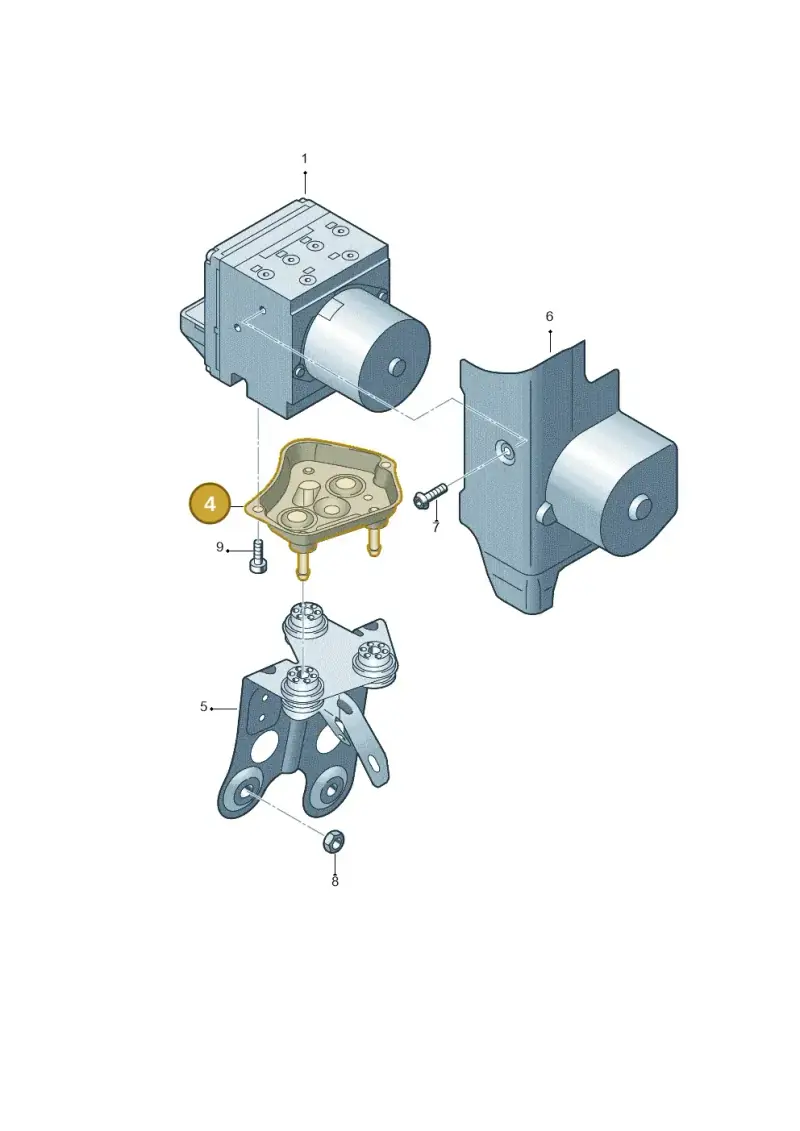 3AA614235 — Volkswagen Passat CC (2008-2012) diagram 460614100, position 4