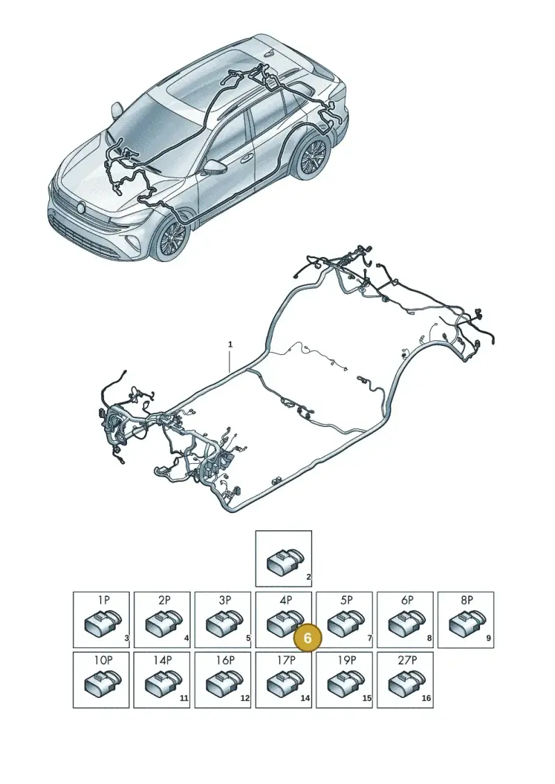 3AA972714 — Volkswagen Tiguan 2.0 (2023-) diagram 57x972000, position 6