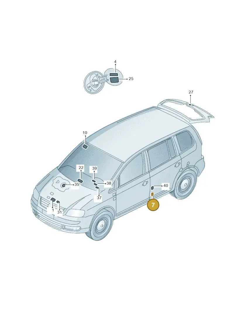 3B0010228C — Volkswagen TOURAN (SVW)       "CN"04> (2004-) diagram 446010000, position 7
