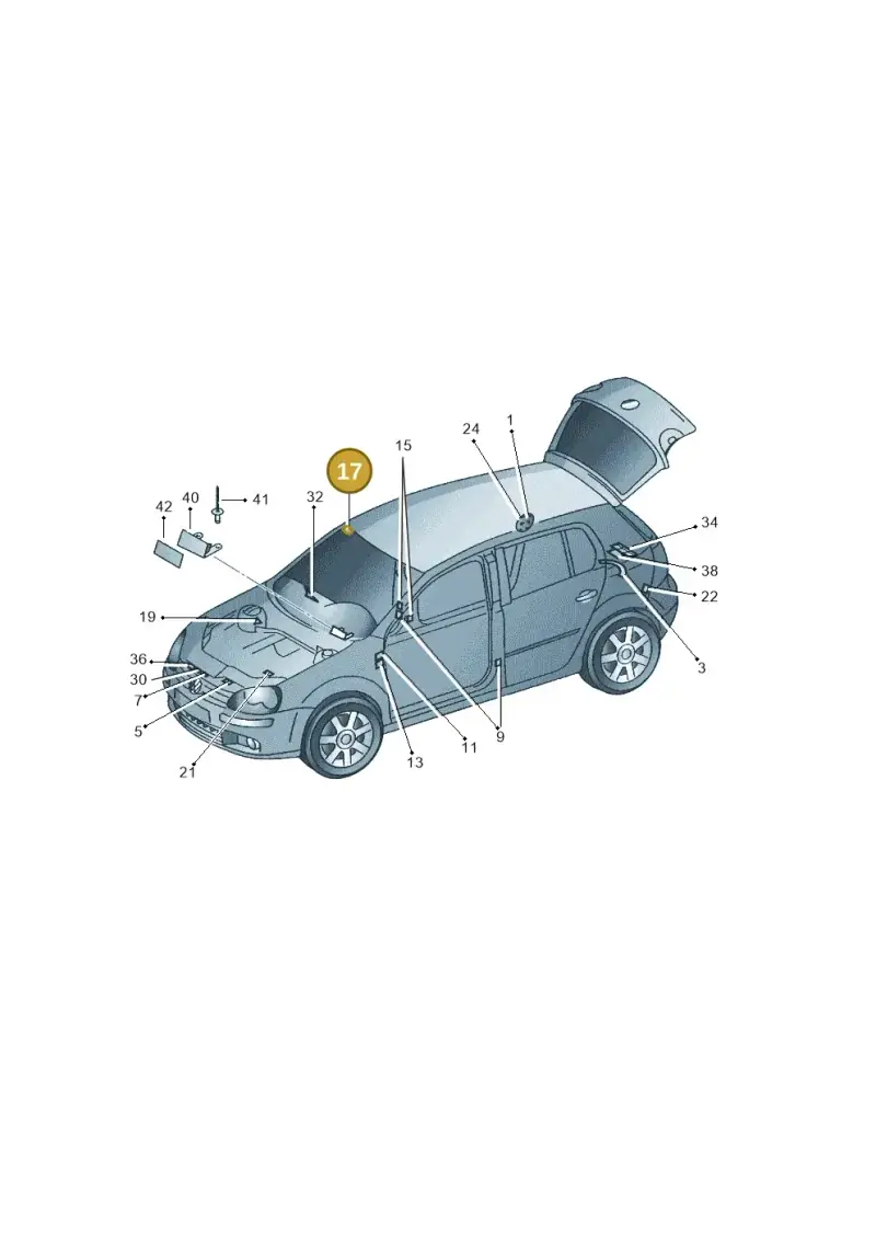 3B0010228L — Volkswagen GOLF PLUS              05> (2005-) diagram 420010000, position 17