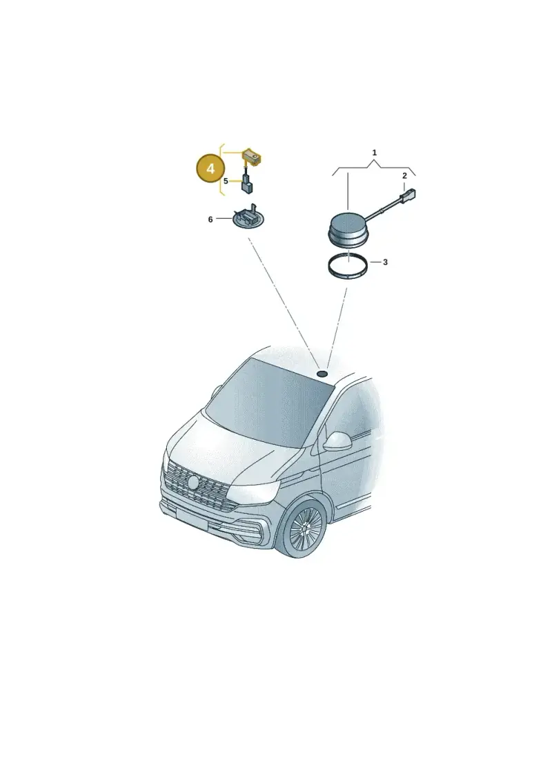 3B0035711B — Volkswagen Transport. multivan (2019-2024) diagram 7em035080, position 4