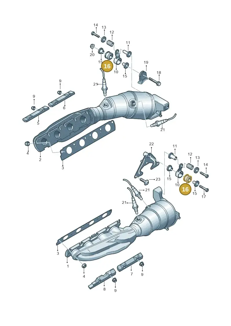 3B0253149 — Audi R8 Spyder (2015-2024) diagram 872253400, position 16