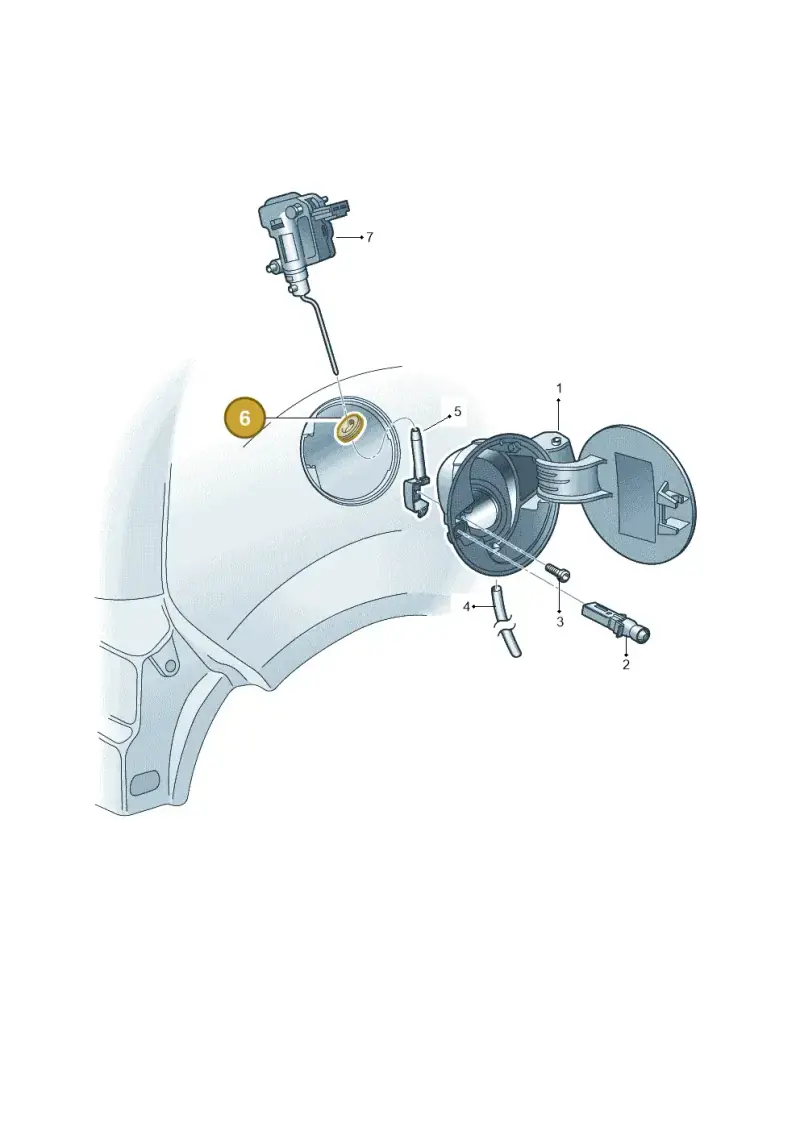 3B0810911A — Volkswagen Polo (2011-2014) diagram 253809000, position 6