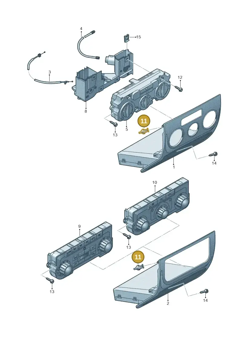 3B0858137 — Volkswagen Tiguan 4Motion (2011-2018) diagram 634819410, position 11