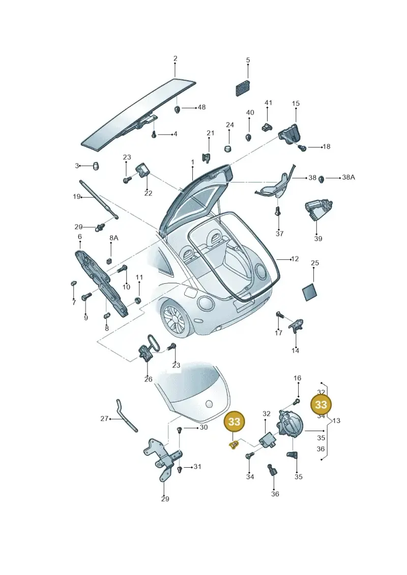 3B0862247A — Volkswagen New Beetle (2001-2005) diagram 206827200, position 33