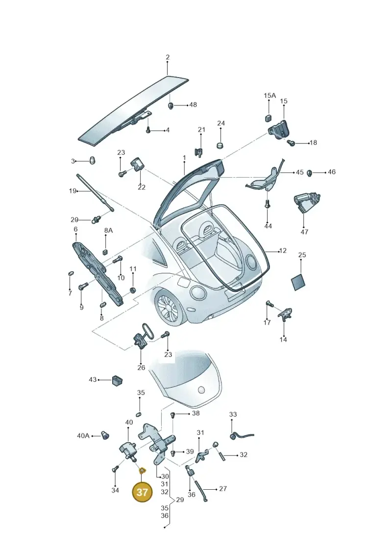 3B0862247A — Volkswagen New Beetle             06> (2005-) diagram 467827200, position 37