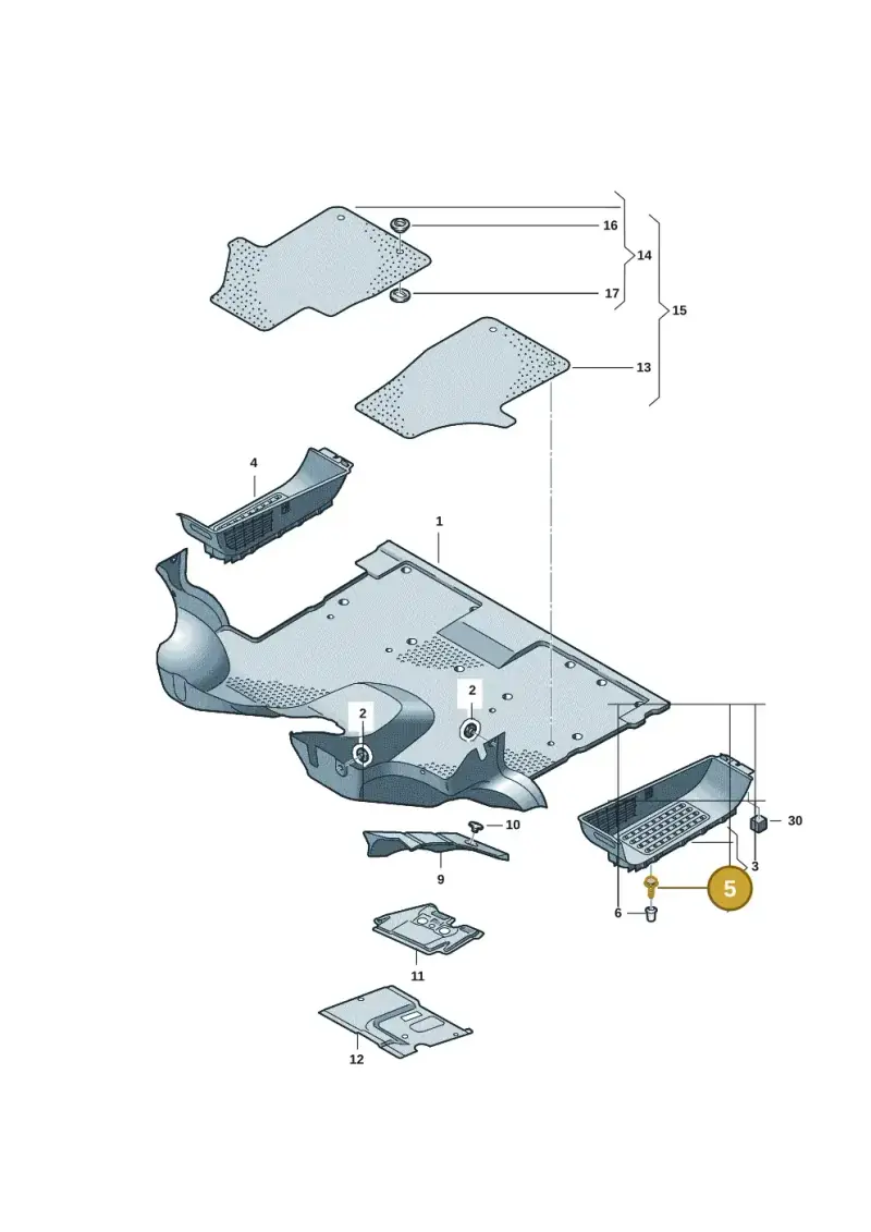 3B0867333 — Volkswagen Transport. multivan (2019-2024) diagram 7em863000, position 5