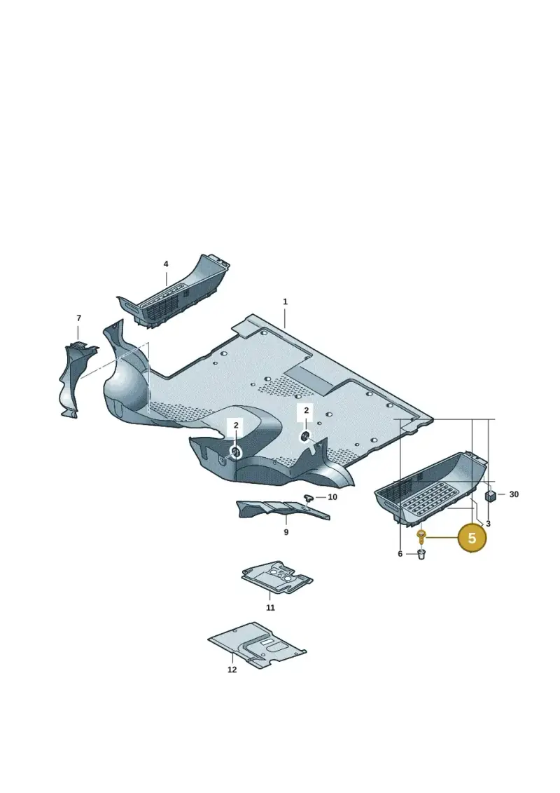 3B0867333 — Volkswagen Single-cab transp. (2019-2024) diagram 7fp863000, position 5