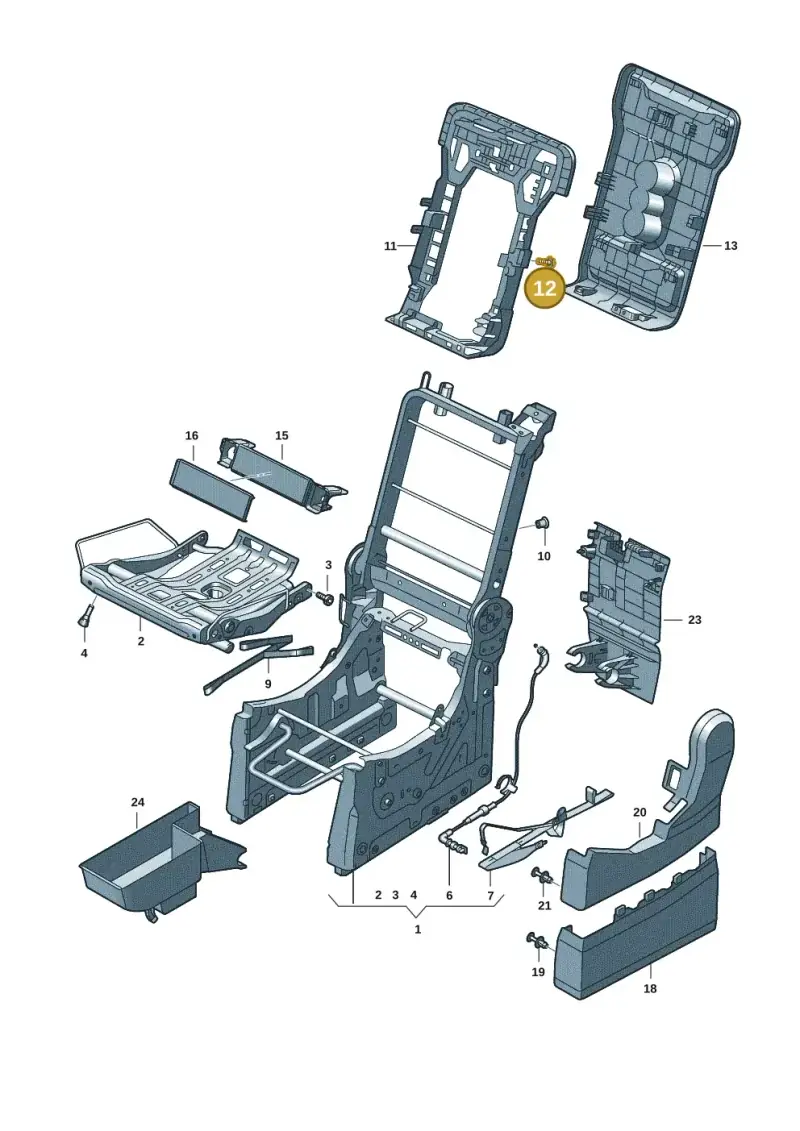 3B0867333 — Volkswagen Multivan (2021-) diagram 7t0888000, position 12